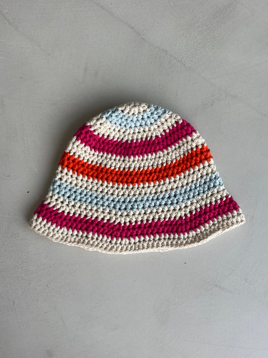 SOPHIE DYED IN THE WOOL X SIESTALSOL HAT PINK/ORANGE/BLUE