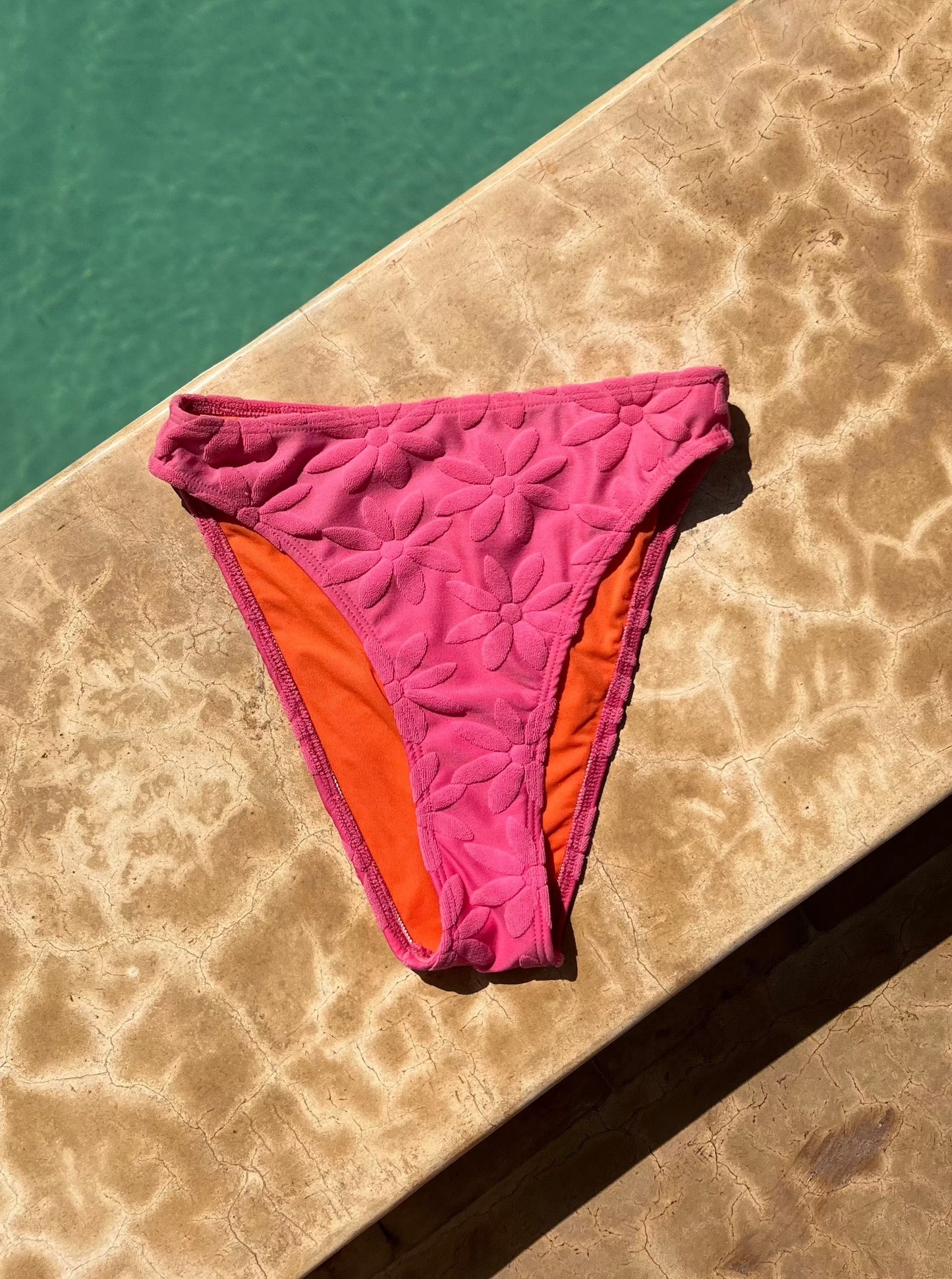 PINK FLOWER BIKINI BOTTOM