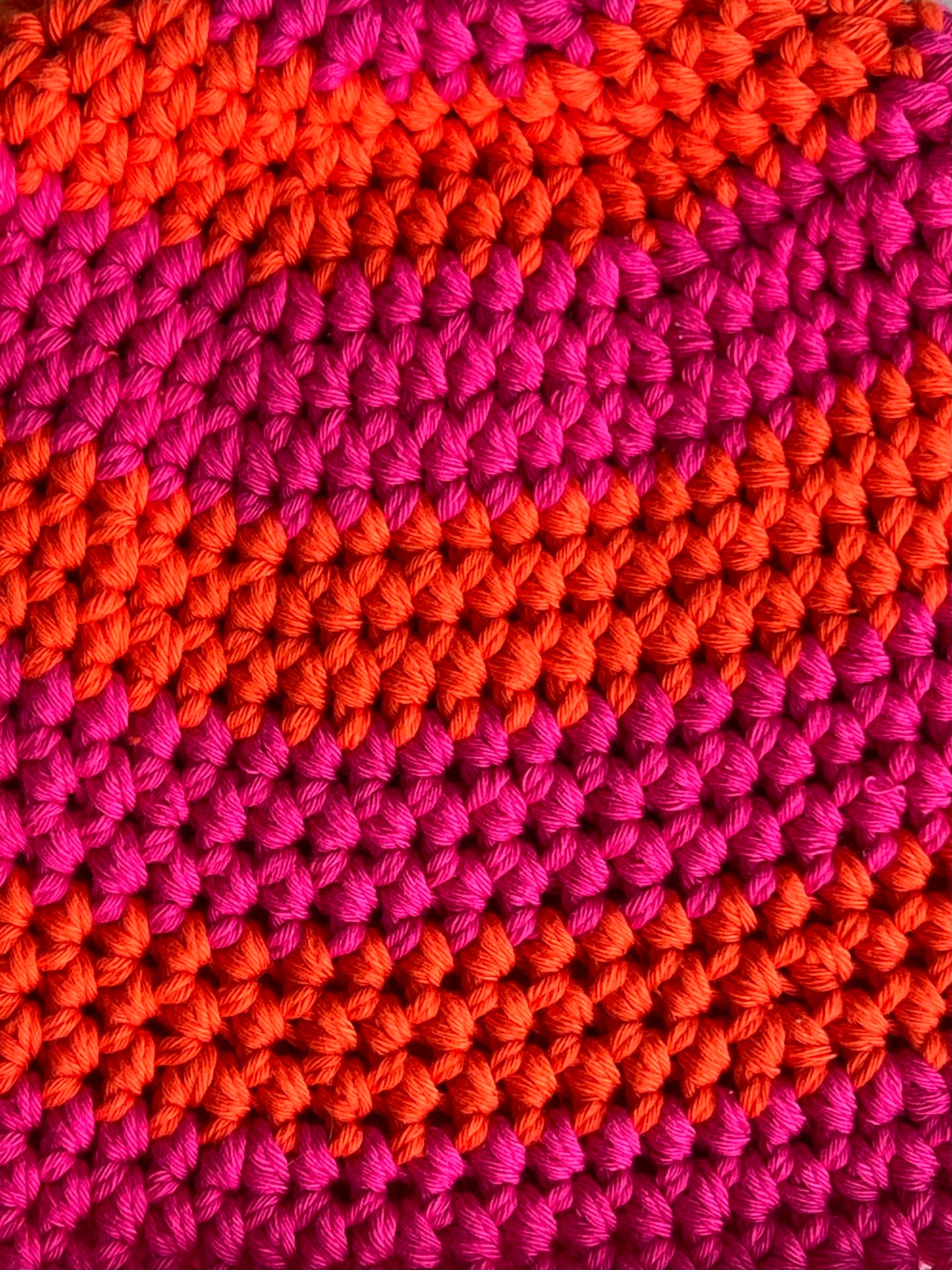 SOPHIE DYED IN THE WOOL X SIESTALSOL HAT ORANGE/PINK