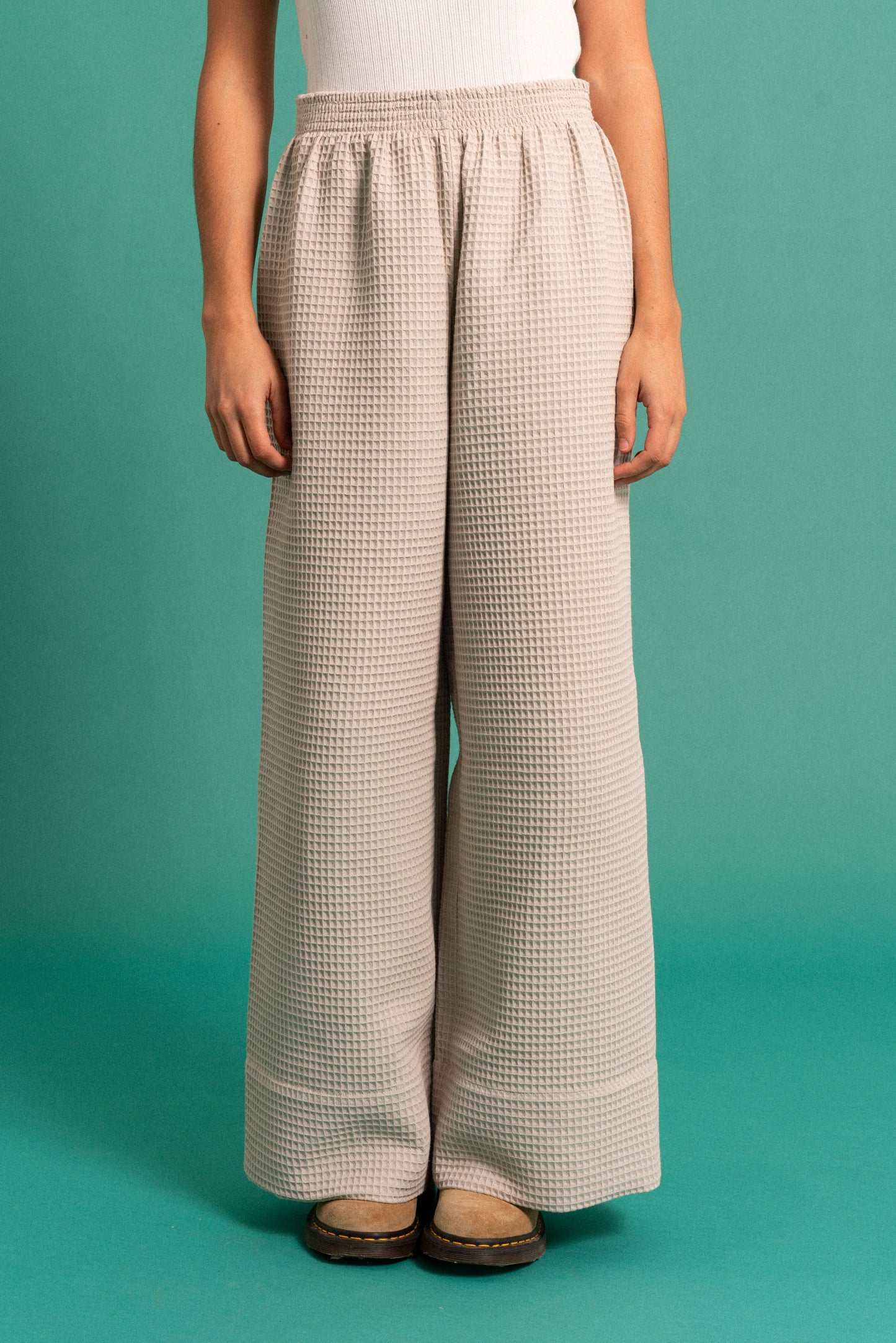 GREY WAFFLE PANT