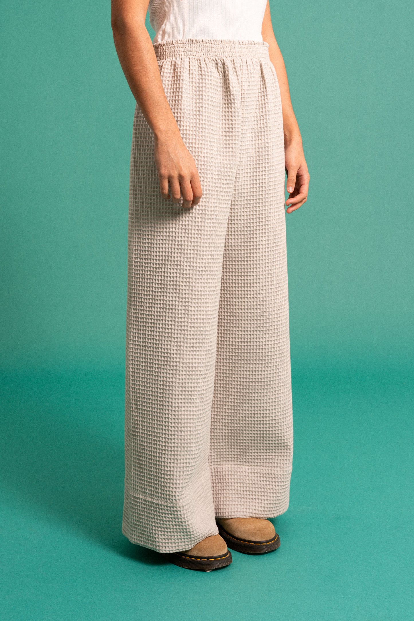 GREY WAFFLE PANT