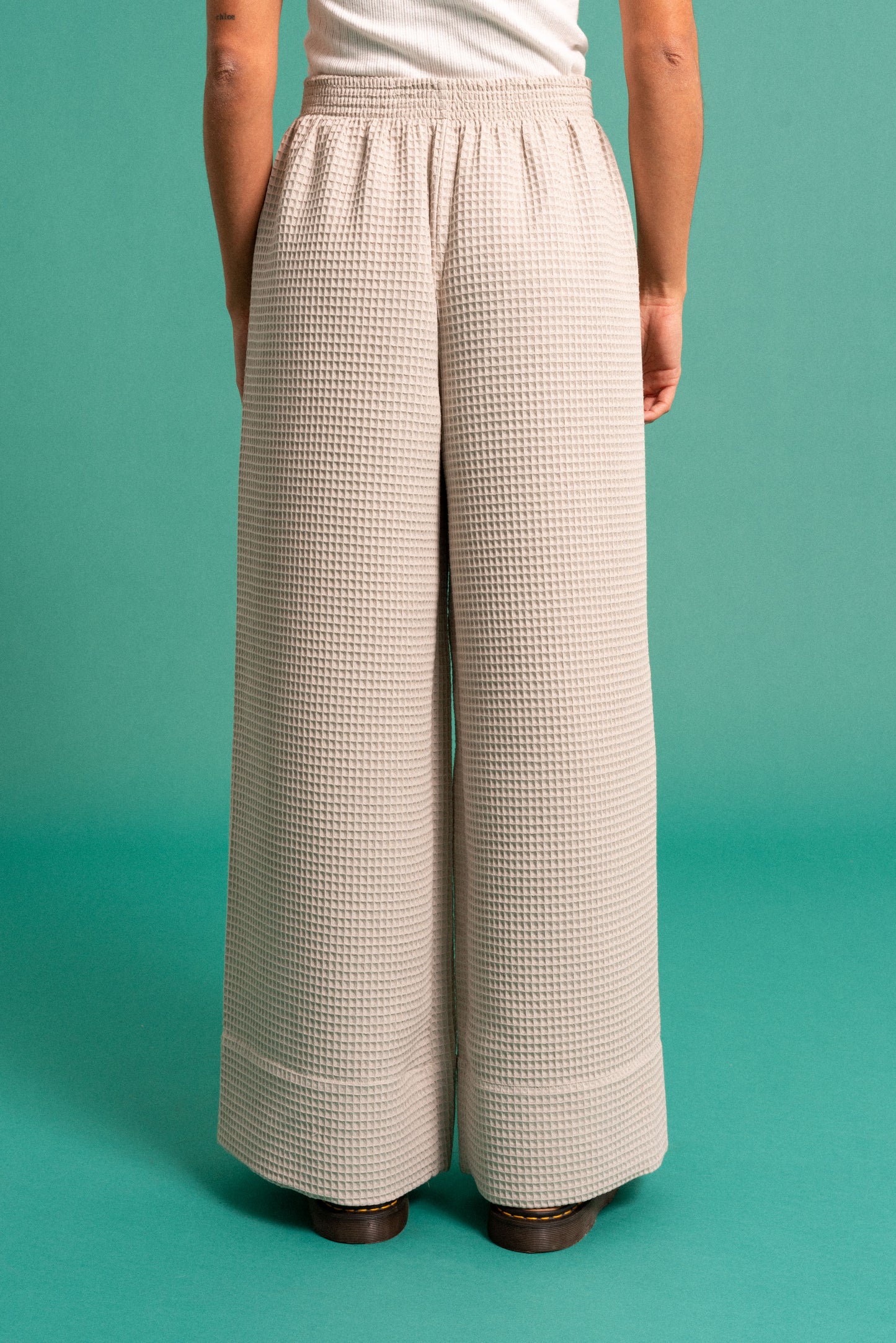 GREY WAFFLE PANT