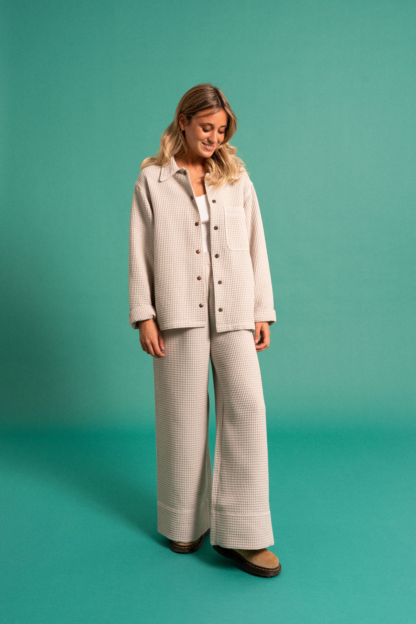 GREY WAFFLE PANT