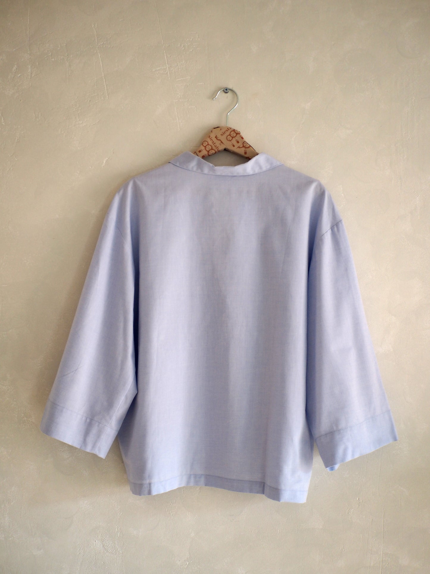 BLOUSE VESPER AZUL ALGODÓN