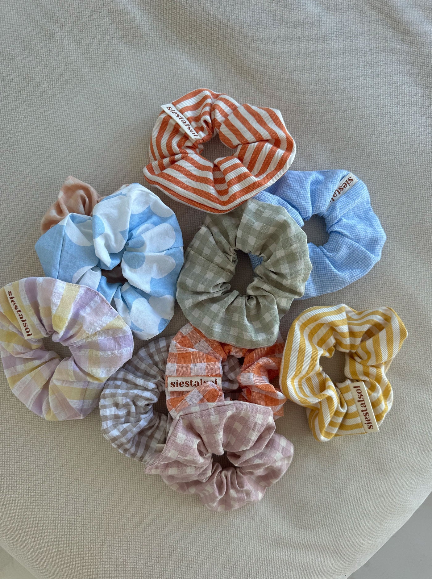 MULTICOLOR VICHY LEFTOVER FABRIC SCRUNCHIE